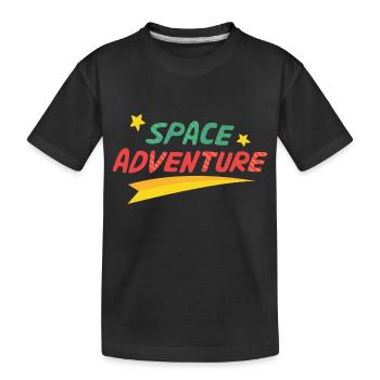 Aventure spatiale - T-shirt bio Premium Enfant - noir - Devant