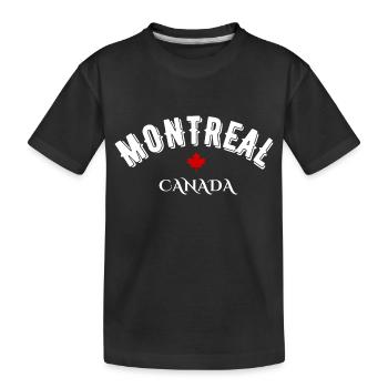 montreal canada - T-shirt bio Premium Enfant - noir - Devant