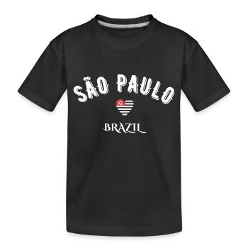 São Paulo brazil - T-shirt bio Premium Enfant - noir - Devant