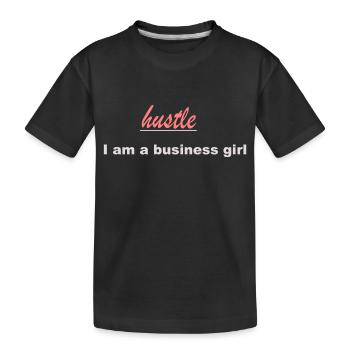 Je suis une fille d’affaires Design - T-shirt bio Premium Enfant - noir - Devant
