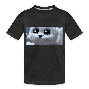 Le chat vous regarde - T-shirt bio Premium Enfant - noir - Devant