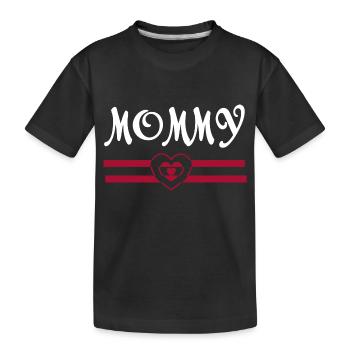 Schwangerschaft Babyparty Babyshower Boy Girl - Kinder Premium Bio T-Shirt - Schwarz - Vorne
