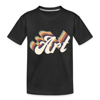 art vintage - T-shirt bio Premium Enfant - noir - Devant