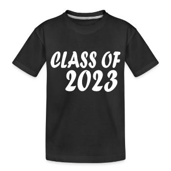 Class of 2023 - Kids' Premium Organic T-Shirt - black - Front