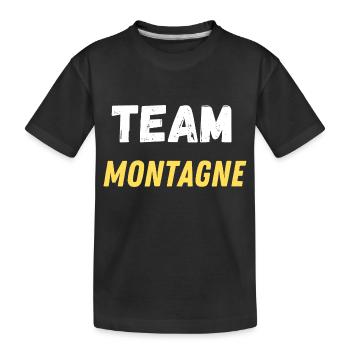 team montagne - T-shirt bio Premium Enfant - noir - Devant