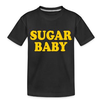 Sugar baby - Kids' Premium Organic T-Shirt - black - Front