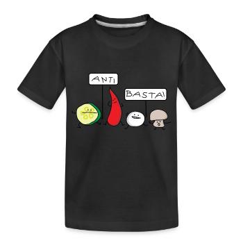 Anti Basta - Kinder Premium Bio T-Shirt - Schwarz - Vorne