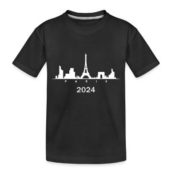 Paris Capitale France - T-shirt bio Premium Enfant - noir - Devant