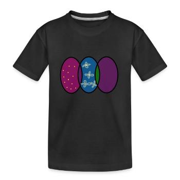 Ostereier Bild16 - Kinder Premium Bio T-Shirt - Schwarz - Vorne