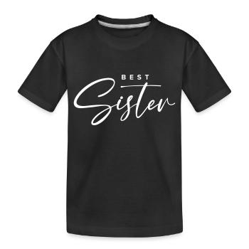 Best sister - T-shirt bio Premium Enfant - noir - Devant