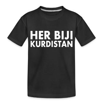 Her biji Kurdistan - Kinder Premium Bio T-Shirt - Schwarz - Vorne