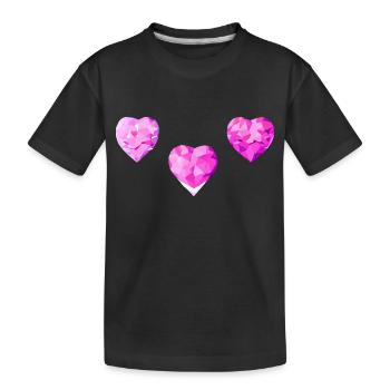 Muttertag Valentinstag Verlobung Hochzeit Liebe - Kinder Premium Bio T-Shirt - Schwarz - Vorne