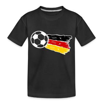 Germany Soccer Team - Kids' Premium Organic T-Shirt - black - Front