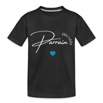 Bientôt parrain - T-shirt bio Premium Enfant - noir - Devant