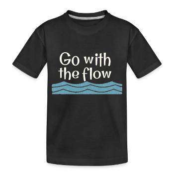Suivez le courant - T-shirt bio Premium Enfant - noir - Devant