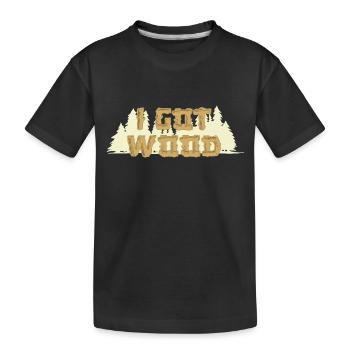 Shaun Of The Dead Movie Ed Ich habe Holz - Kinder Premium Bio T-Shirt - Schwarz - Vorne
