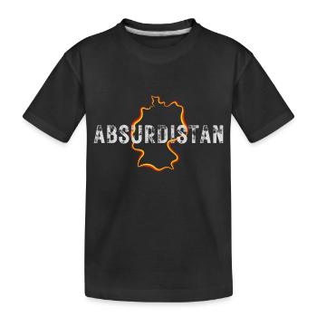 Absurdistan - Kinder Premium Bio T-Shirt - Schwarz - Vorne