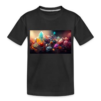 Crystal cove - Kids' Premium Organic T-Shirt - black - Front