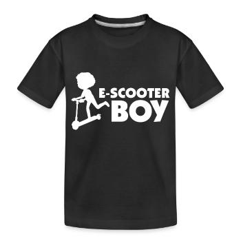 E-Scooter Roller Scooter - T-shirt bio Premium Enfant - noir - Devant