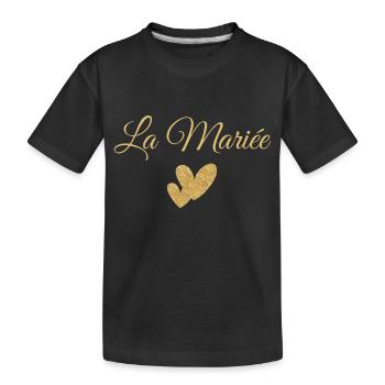 La mariée - T-shirt bio Premium Enfant - noir - Devant