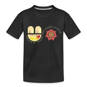 GUTES GESICHT - Kinder Premium Bio T-Shirt - Schwarz - Vorne