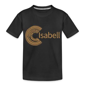 Für Isabell - Kinder Premium Bio T-Shirt - Schwarz - Vorne