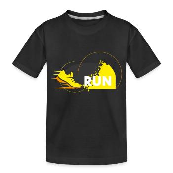 Course de triathlon - T-shirt bio Premium Enfant - noir - Devant