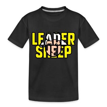Führschafe - Kinder Premium Bio T-Shirt - Schwarz - Vorne