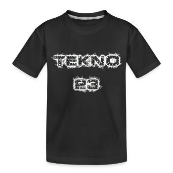 TEKNO 23 white - Kids' Premium Organic T-Shirt - black - Front