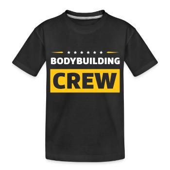 Equipe de musculation - T-shirt bio Premium Enfant - noir - Devant