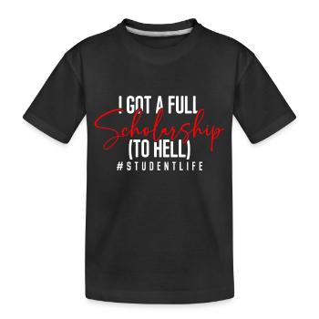 Diplôme en informatique - T-shirt bio Premium Enfant - noir - Devant