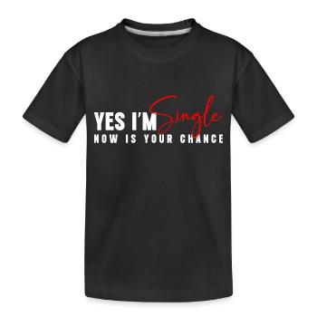Solo Love Bachelorette Humour - T-shirt bio Premium Enfant - noir - Devant