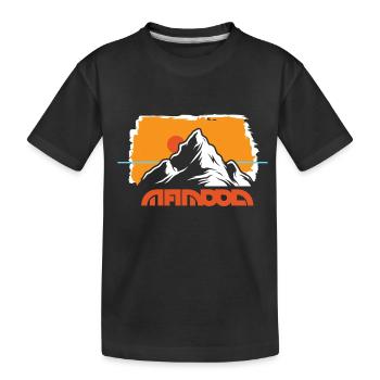 Outddor Horizon derrière la montagne - T-shirt bio Premium Enfant - noir - Devant