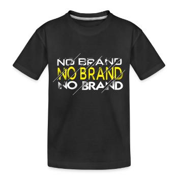 KEINE MARKE - SLICE - Kinder Premium Bio T-Shirt - Schwarz - Vorne