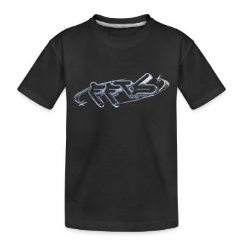 Fortune Favors the Bold Logo - Kids' Premium Organic T-Shirt - black - Front