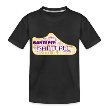 Santepee sneaker theme - Kids' Premium Organic T-Shirt - black - Front