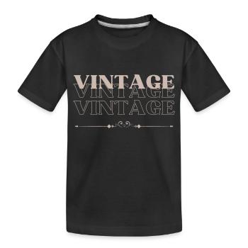 Vintage - T-shirt bio Premium Enfant - noir - Devant