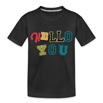 Sprüche - Kinder Premium Bio T-Shirt - Schwarz - Vorne