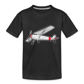 Remote Controlled Airplane Model Airplane - Kids' Premium Organic T-Shirt - black - Front