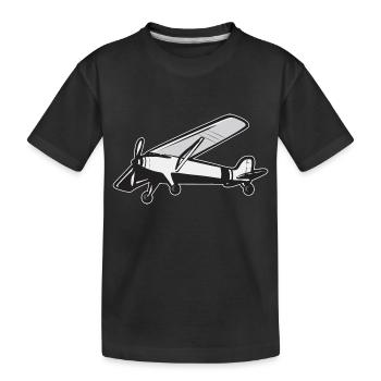 Modèle d’avion télécommandé - T-shirt bio Premium Enfant - noir - Devant