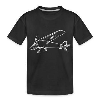 Modèle d’avion télécommandé - T-shirt bio Premium Enfant - noir - Devant