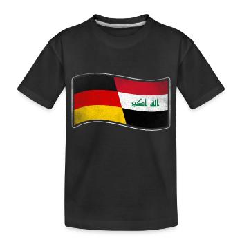Irak Design für stolze Deutsch-Iraker - Kinder Premium Bio T-Shirt - Schwarz - Vorne