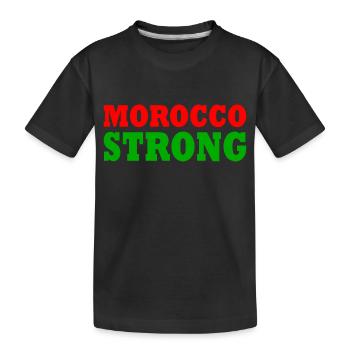 Morocco strong - T-shirt bio Premium Enfant - noir - Devant