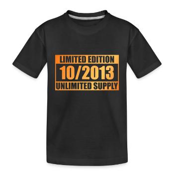 10th Birthday Limited Edition - ꝏ Supply 10/2013 - T-shirt bio Premium Enfant - noir - Devant