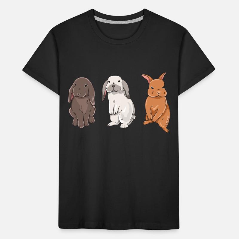 Cute rabbit design for bunny owners Kids' Premium Organic T-Shirt