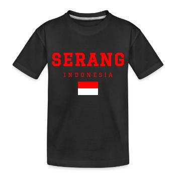 Serang Indonesien - Kinder Premium Bio T-Shirt - Schwarz - Vorne