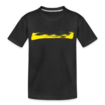 Rayures décoratives - Pinceau JAUNE - T-shirt bio Premium Enfant - noir - Devant