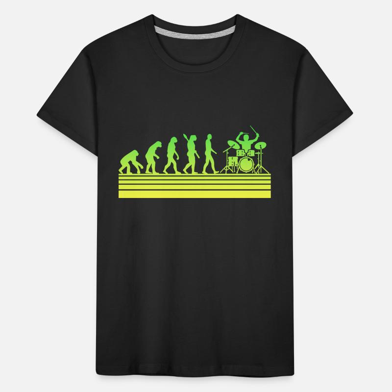 Batterie Drummer Evolution T-shirt bio Premium Enfant