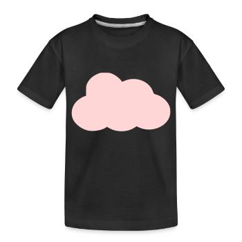 Simple Cloud - Kids' Premium Organic T-Shirt - black - Front
