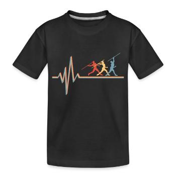 Javelot Lancer Javelot Lancer Cadeau - T-shirt bio Premium Enfant - noir - Devant